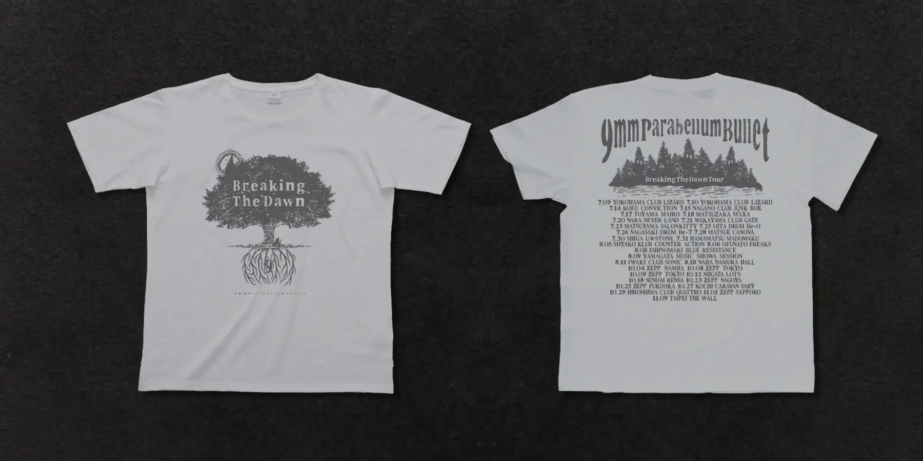 Breaking The Dawn Tour Visual Design & Goods: 9mm Parabellum Bullet | TK4DESIGN 